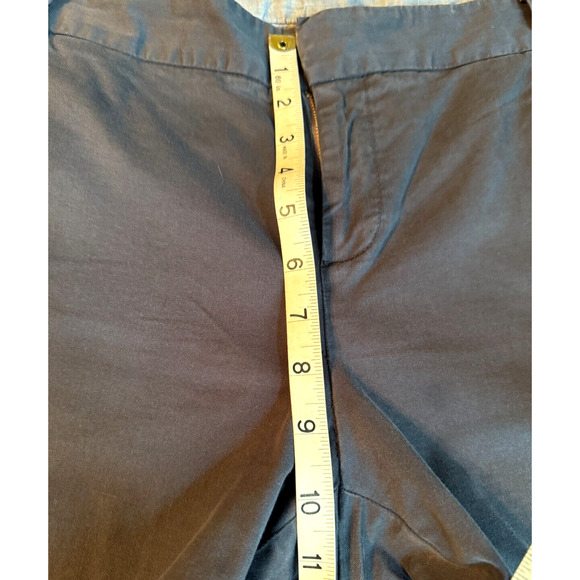 Caslon Pants Womens Size 14 Gray Chino Casual Comfort Cuffed Cotton Trouser - Picture 6 of 6